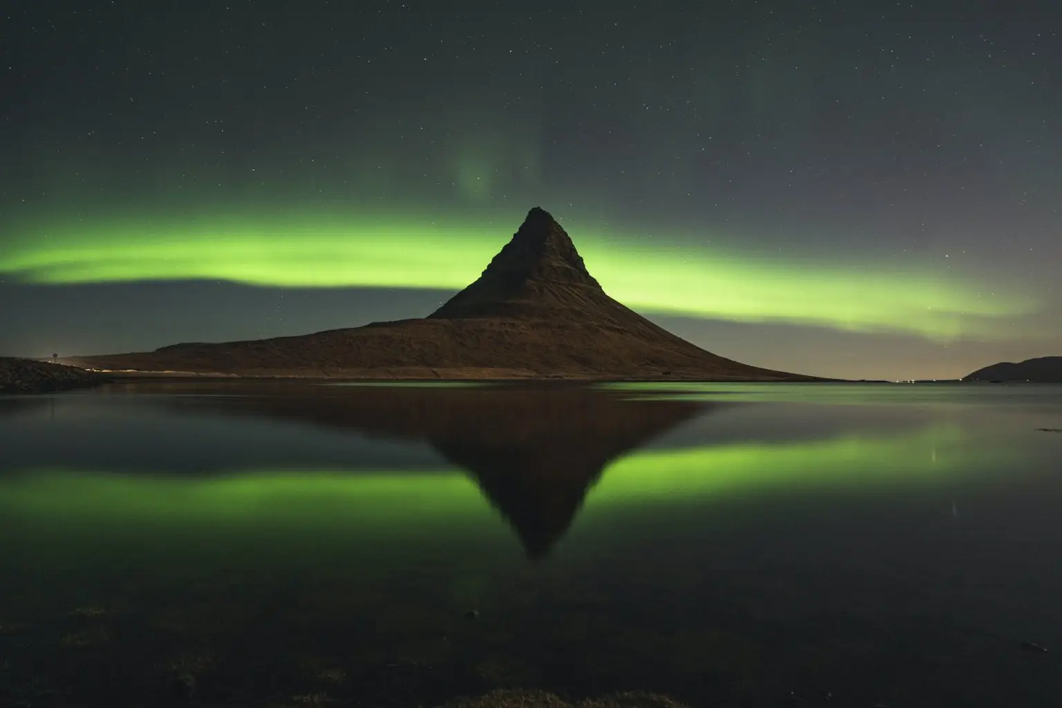 Kirkjufell Northern lights, Iceland