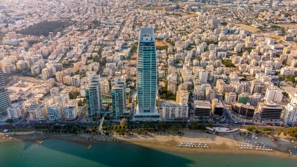 ONE Limassol Residential Tower Cyprus Drone Shot