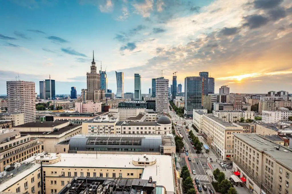 Warsaw, Poland panorama