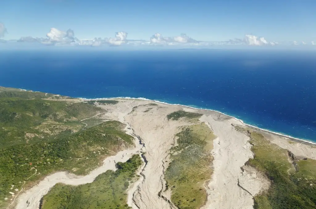 Ash Flows At Soufriere Hills Volcano, Montserrat