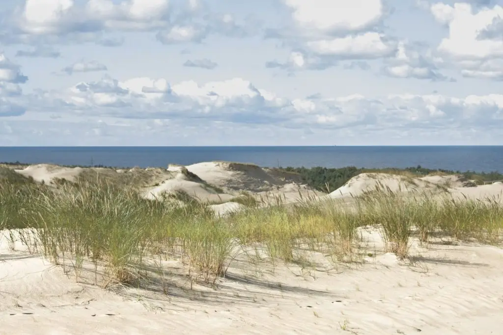Beautiful Baltic Sea sand beach. Lithuania