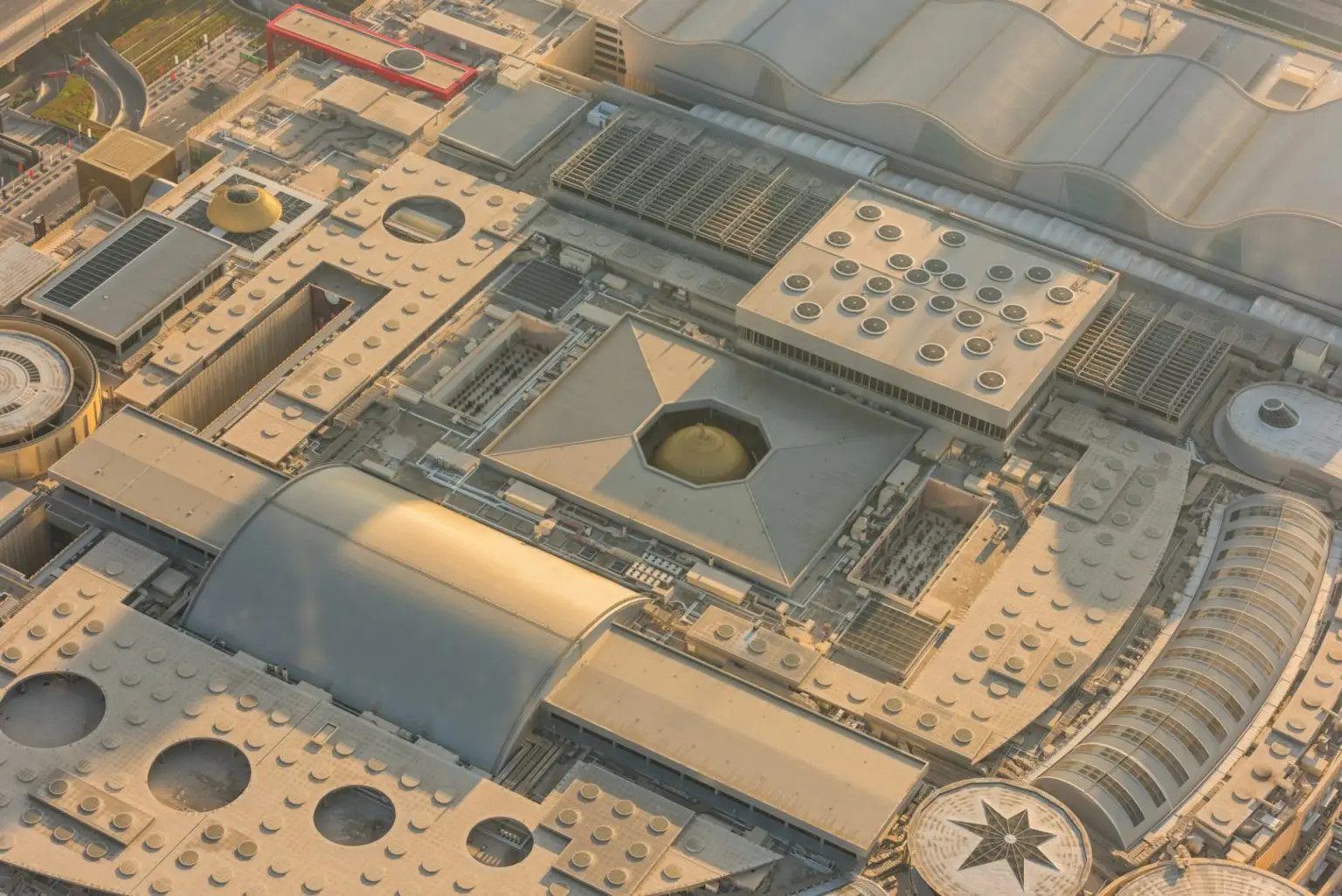 Dubai mall roof top view