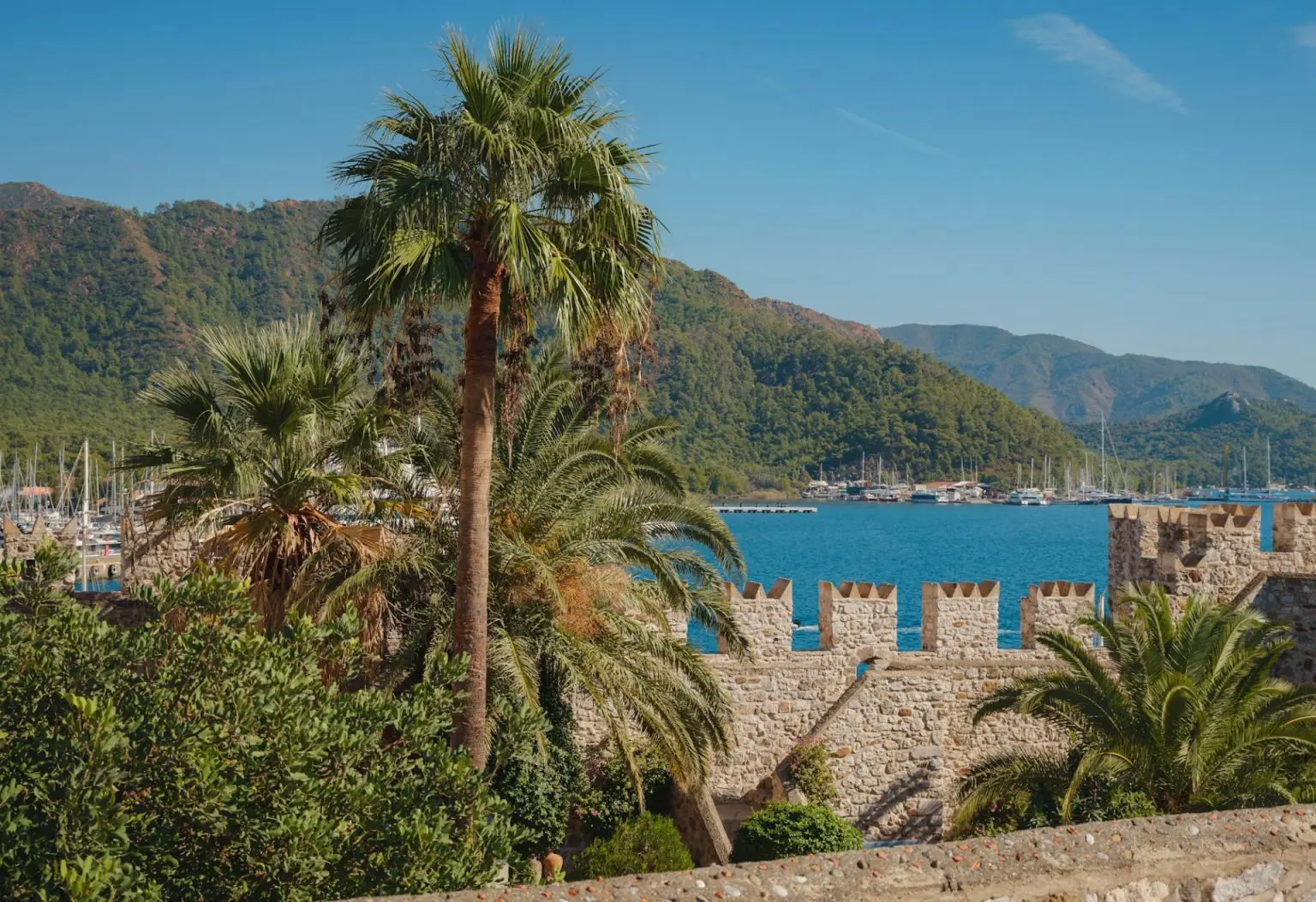 Marmaris is resort town on Turkish Riviera, also known as Turquoise Coast.