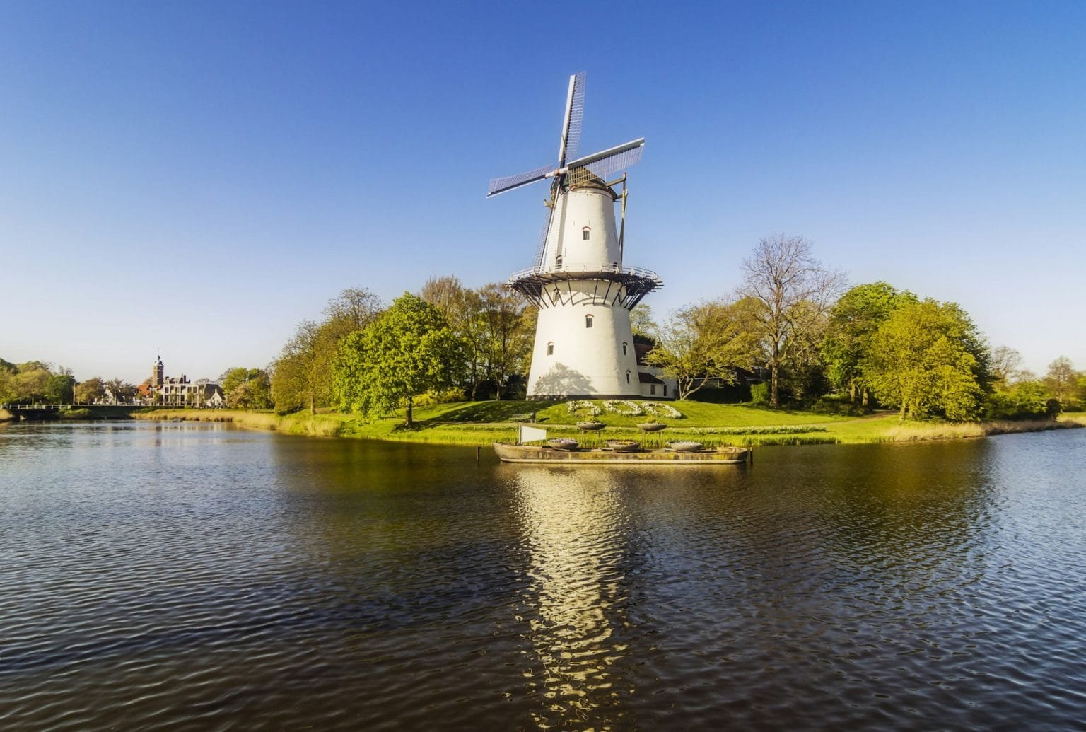 Netherlands, Zeeland, Middelburg, wind mill 'De Hoop'