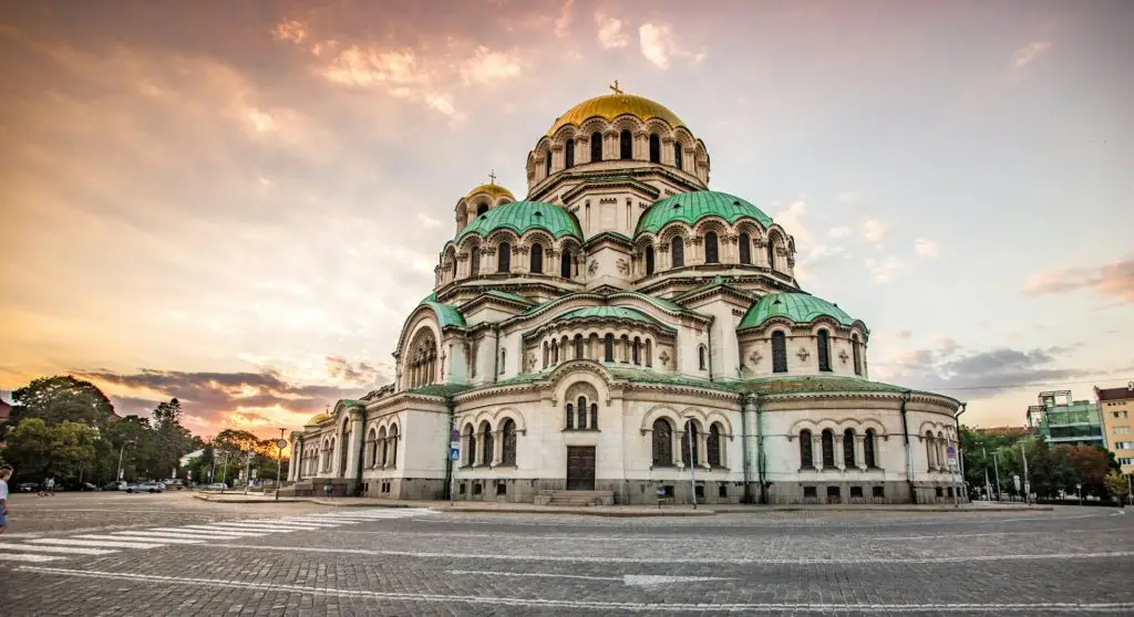 St. Alexander Nevsky Cathedral in the center of Sofia