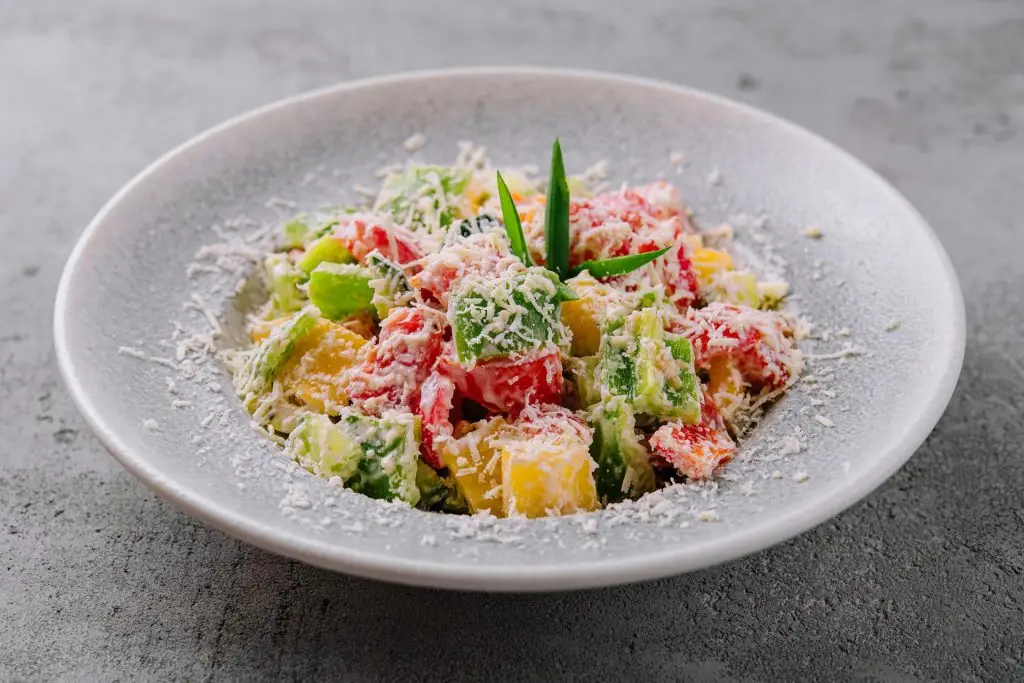 Traditional bulgarian Shopska salad
