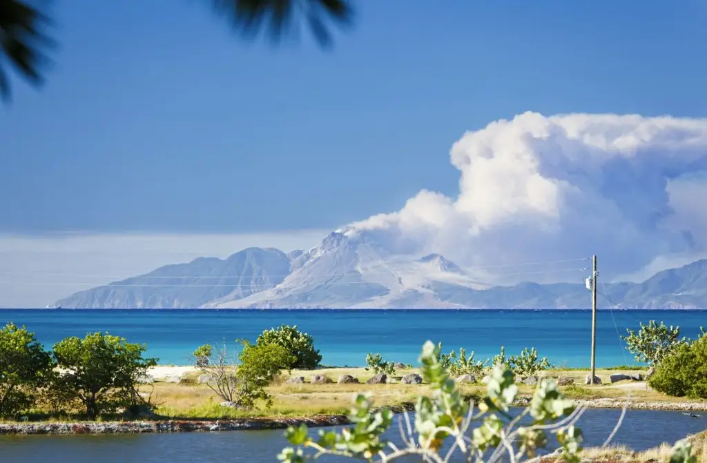 View To Montserrat With Caribbean Foreground, Antigua
