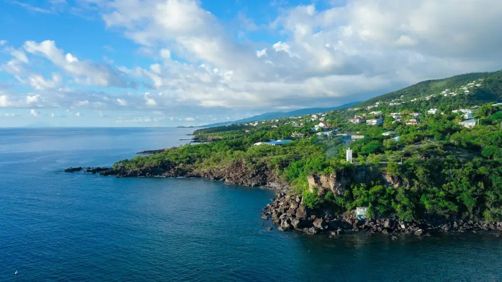 Wild and Beautiful Coastline of the Relaxing Guadeloupe