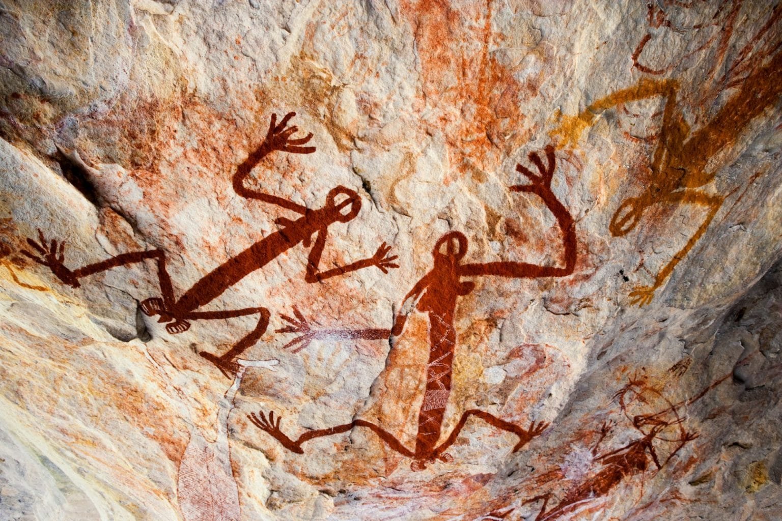 Aboriginal pictograph, Kakadu National Park, Arnhem Land, Australia