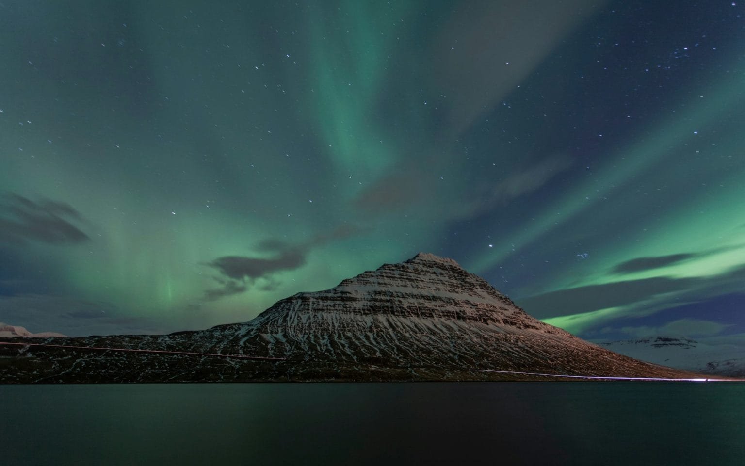 Northern Lights at Eskifjordur, Iceland