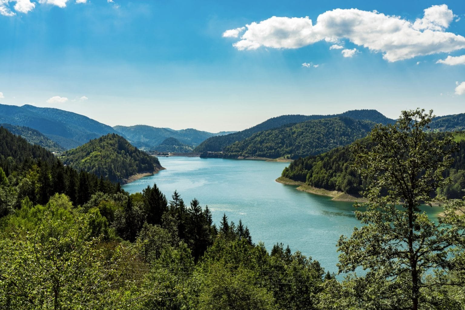 Zaovine lake in Serbia