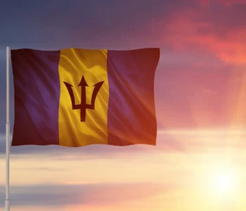 flag of Barbados.